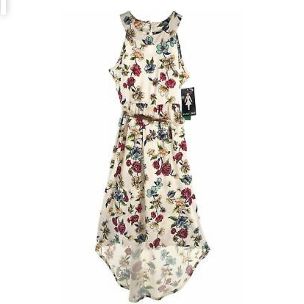 Paper doll girls floral dress size 10
